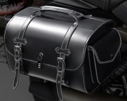  KUFER MOTOCYKLOWY CZARNY SKÓRZANY