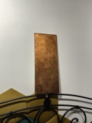 Obraz ze złotem płatkowym miedziany ze starzeniem