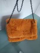 Żółta pluszona torebka 