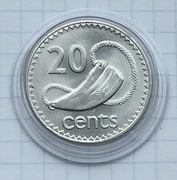 #1195 Fidżi 20 centów 1987 stan!