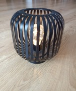 Metalowa owalna latarnia lampa LED