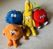 Gang Biedronki Świeżaki pluszaki maskotki zabawki 4 szt. Komplet