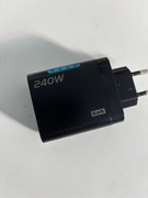 Szybka ładowarka GAN, 240 W, pięć portów usb