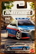 Matchbox 2023 BMW i4 Police Sedan Berline JJR56 02/05 European Cars 1:64
