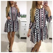 Sukienka xana asymetryczna wzory