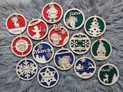 Bombka z imieniem personalizowana upominek dla przedszkolaków kiermasz