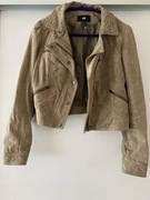 skórzana kurtka ramoneska beżowa damska