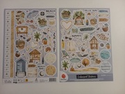 Naklejki planer scrapbooking DecoTime 2 szt. arkusze A4 - plaża urlop