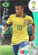 PANINI FIFA WORLD CUP BRASIL 2014 NEYMAR JR STAR PLAYER BRAZYLIA