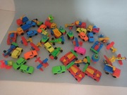 Duży zestaw plastikowych kioskowców resoraki kioskowce auta samoloty ufo 