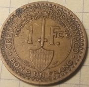 Monako 1 frank 1924