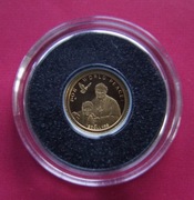 WYSPY SALOMONA 5 dolarów 2010 r. JAN PAWEŁ II i MATKA TERESA - złoto 0,5 g