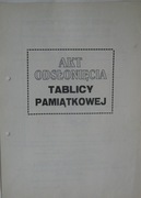 Bielsko Biała 1991 tablica pamiątkowa walk 1939-45