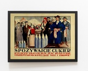 Stary Plakat Przedwojenny CUKIER 1939r.70x50cm