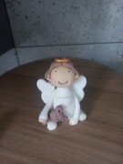 Aniolek z masy cukrowej na tort 