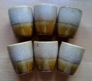 Mirostowice Zośka z pianką 6 sztuk kubek bez ucha porcelit A. Sadulski PRL