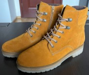 Gabor Dreamvelour Cayenne Botki Unisex Zimowe Zamsz Brązowe