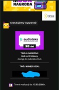 Kod cyfrowowy audioteka 30 dni