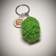 TOP na szydełku breloczek THC CBD
