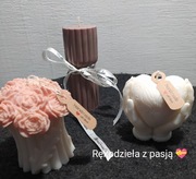 Zapraszam -Świece sojowe wolnostojące, ręcznie robione .