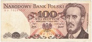 100 zł złotych 1976 seria BU 7028452 st. ok. 4/4+ Szparło L9