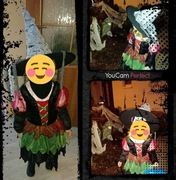 Strój czarownicy Halloween 116