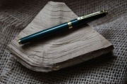 Pióro Wing Sung 500 F zielone lata 90 nowe