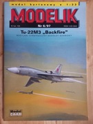 Model Kartonowy Modelik 1997\06 Samolot Tu-22M Backfire