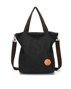 Płucienna torebka do szkoły crossbody czarna nowa do szkoły 