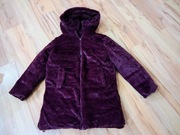 Bordowy kozuszek kurtka dwustronna 42 nowa