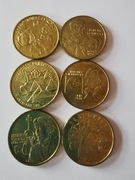 2001 rok 2 zł okolicznościowe 6 sztuk mennicze 