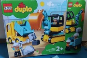 Klocki Lego Duplo – Plac budowy, koparka, wywrotka , 10931