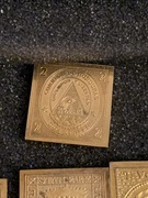 Znaczki srebro 925 pozłacane 24K