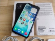Apple iPhone 11 Black 64GB - stan bardzo dobry - bateria 100% - komplet