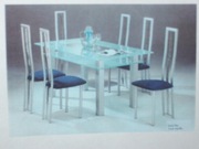 Nowy stół szklany z dwoma blatami