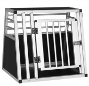 Klatka transporter dla psa aluminium + MDF