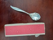 Hefra PRL wzór amerykański posrebrzana łyżeczka do cukru