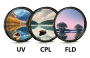 Super zestaw filtrów fotograficznych CPL FLD UV + Star 4 6 8  82 mm 