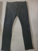 Nowe jeansy Diesel D-Yennox czarne W33 L34 Wash 009HA stretch tapered