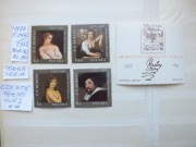 5szt.znaczki seria Fi 2350 Bl56 /Blok 100 Polska 1977r. RUBENS czyste **