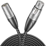 XLR premium deleyCON  kabel audio z bawełnianym płaszczem 2m