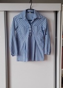 Bluzka tunika dla dziewczynki pasy długi rękaw rozm.134