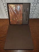 Zestaw prezentowy z brązowym notatnikiem i dlugopiem 