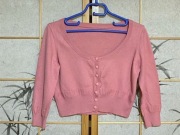 krótki, rozpinany sweter H&M rozmiar M 38