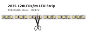 12V Taśma LED SMD 2835 120LED/Metr Ciepły Biały długość ok.3,5 metra