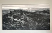 Obraz na płótnie, panorama górska, 150x50cm, s.mat