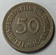 MONETA  50 PFENNING NIEMCY 1950 D. (209)