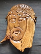 Płaskorzeźba w drewnie Jezus