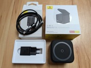 Ładowarka indukcyjna Baseus MagPro BS-W531 + zasilacz GaN5 30W