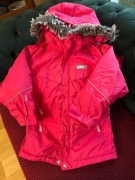 Malinowa kurtka parka Reima zimowa wodoodporna 98